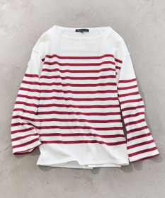 23区 L 【洗える】BUGIS シングルジャージー ボーダー カットソー