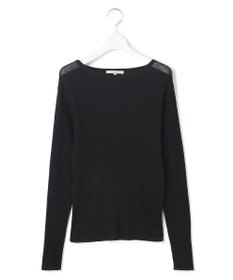23区 S 【SLOW/一部店舗限定】シアーリブ ボートネックニット