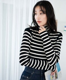 WEGO リブタートルネックニット