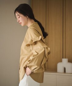 #Newans 【ANSWER for Co-Creation】フリルスリーブバンドカラーブラウス