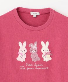 ANY KIDS 【らくっトレーナー】アニマル 裏毛 サガラ刺しゅう トレーナー