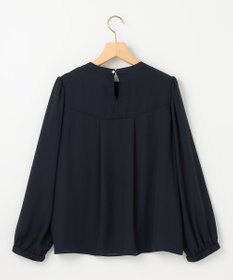 組曲 【WEB限定】ジョーゼットシフォン タックブラウス