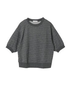 Green Parks ７分袖ラメ裏毛パフプルオーバー