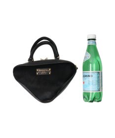 INTER-CHAUSSURES 【Christian Villa】レザーコンビトライアングルミニバッグ