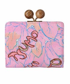 tsumori chisato CARRY 葉っぱ がま口 2つ折り財布