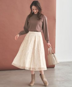 ANY SIS ラインアートプリーツ スカート