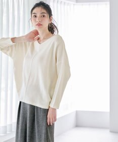 ANY 【洗濯機可能】Vネックニットソー