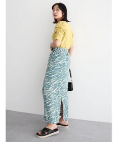 Green Parks リブ肩デザイン５分袖プルオーバー