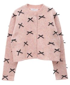 Green Parks ・ＡＮＤＳＥＡＲＣＨ　メニーリボンニットカーディガン