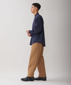 UNFILO MENS コンフォート バンドカラーシャツ  [24年秋冬商品]