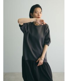 Green Parks ａ．異素材切り替えバルーンワンピース