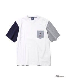 J.PRESS MEN 【DISNEY COLLECTION】【UNISEX】クレイジーパターンワンポイント Tシャツ / ミッキーマウス