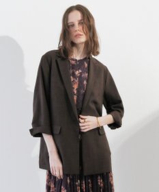 YECCA VECCA マシンウォッシャブルリネンライクジャケット