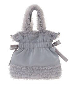 Maison de FLEUR チュールフリルダブルリボン2Wayトート