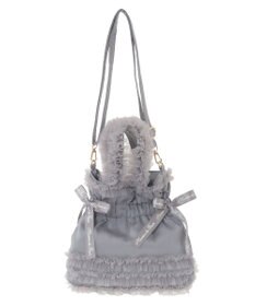 Maison de FLEUR チュールフリルダブルリボン2Wayトート