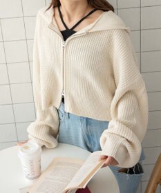 WEGO ダブルジップニットパーカー