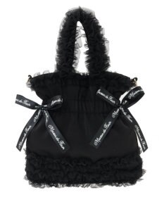 Maison de FLEUR チュールフリルダブルリボン2Wayトート