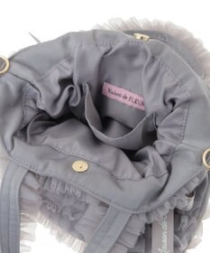Maison de FLEUR チュールフリルダブルリボン2Wayトート