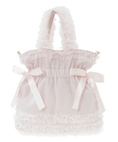 Maison de FLEUR チュールフリルダブルリボン2Wayトート