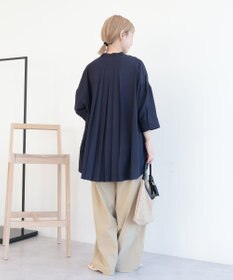 AMERICAN HOLIC 【WEB限定】接触冷感バンドカラーシャツチュニック
