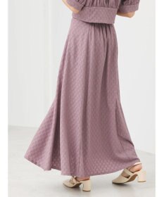 earth music&ecology ジャガードフレアスカート