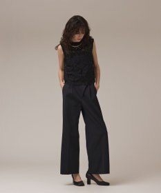 GRACE CONTINENTAL サークルレースノースリーブトップ