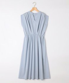 組曲 【洗える・WEB限定】プレーティング天竺 ドレープワンピース