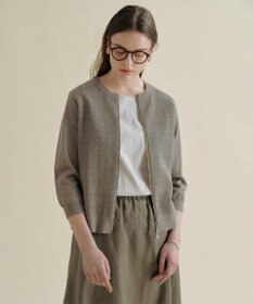 J.PRESS LADIES 【WEB限定・セット着用可】リネン フレア スカート