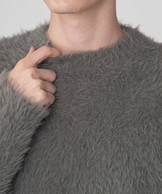 WEGO 【2025秋冬新作/ユニセックス着用ITEM/MLサイズ展開】フェザーニットプルオーバー