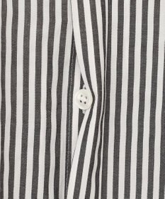 ICB 【洗える】 アルコットストライプ シャツブラウス