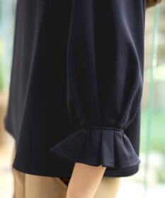 Tiaclasse 【洗える】タックスリーブカットソートップス