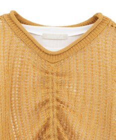 Green Parks ＳＥＴ２点２ｗａｙシャーリングニット＋インナー