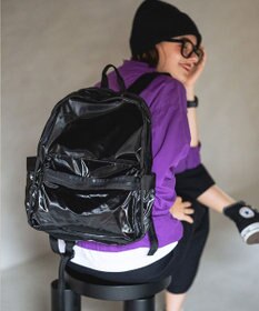 LeSportsac ROUTE BACKPACK/ブラックシャイン