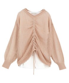 Green Parks ＳＥＴ２点２ｗａｙシャーリングニット＋インナー