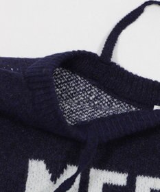 WEGO フラッフィー2WAYグラフィックワンショルBIGニット