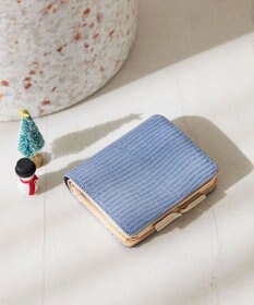 TOPKAPI 【TOPKAPI】イタリアンレザー リザード型押し がま口２つ折り財布 LUCIA ルチア