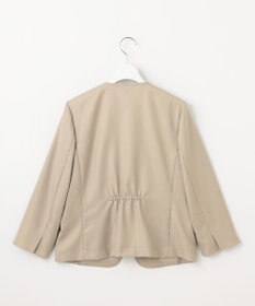 J.PRESS LADIES 【セットアップ対応・洗える・UVケア・吸水速乾】OXIJEWELストレッチ ノーカラー ジャケット