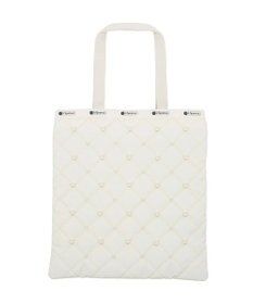 LeSportsac LG EMERALD TOTE W/ PEARLS/スターライトパール