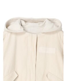 earth music&ecology パーカー付きミリタリーブルゾン