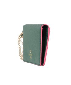 LANVIN en Bleu リム リール付き2面パスケース