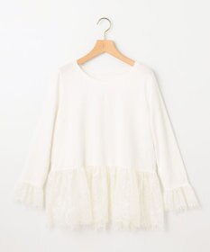 組曲 レースコンビ ロングTシャツ