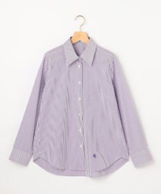 組曲 【加藤ローサさん着用】コットンタッチシャーティングボウタイ付き シャツ