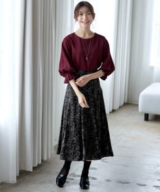 Tiaclasse 【洗える】タックスリーブカットソートップス