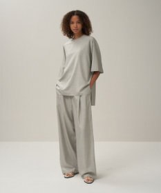 ATON SILK TROPICAL | イージーワイドパンツ