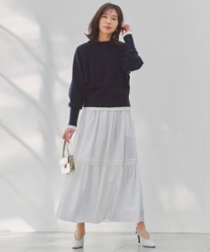 UNFILO L コットンカシミヤ クルーネックカットソー