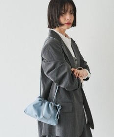 russet レザー巾着ミニショルダーバッグ(CE-1637)