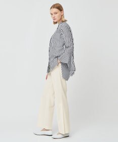 BEIGE， PERSIMMON / バンドカラーシャツ