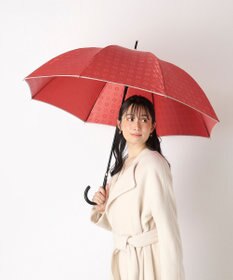 MOONBAT LANVIN en Bleu 長傘 ジャカード×パイピング