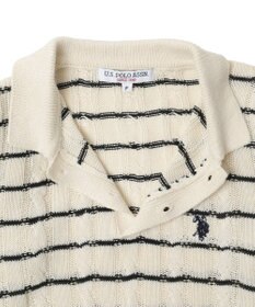 WEGO 別注USPOLO　ケーブルニットポロ