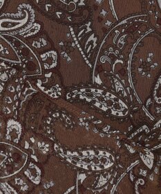 自由区 ペイズリープリントボウタイ ブラウス